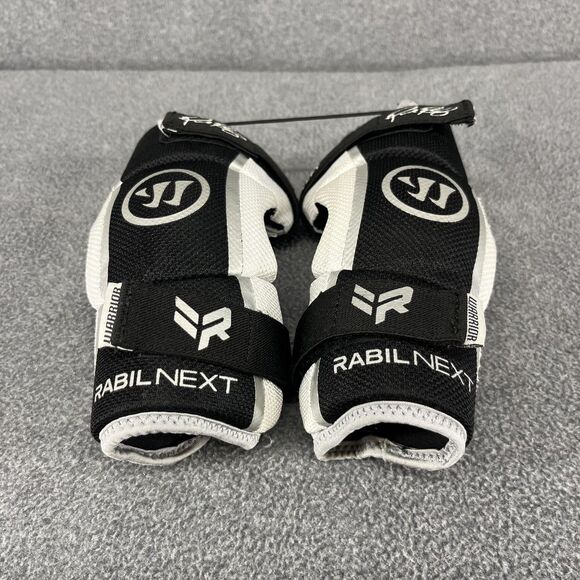 Warrior Rabil Next Lacrosse Arm Guards Youth Black White Protective Pads Sports - Picture 2 of 9